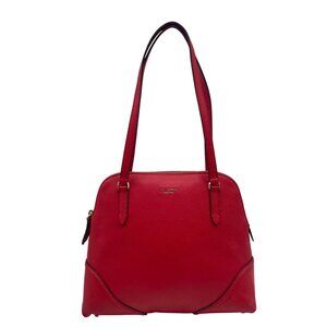 Kate Spade Red Pebbled Leather Carolyn Shoulder Bag